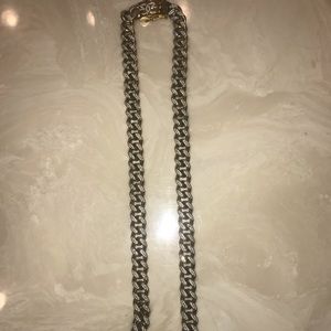 18 karat gold 10mm Cuban link, 22 inches long